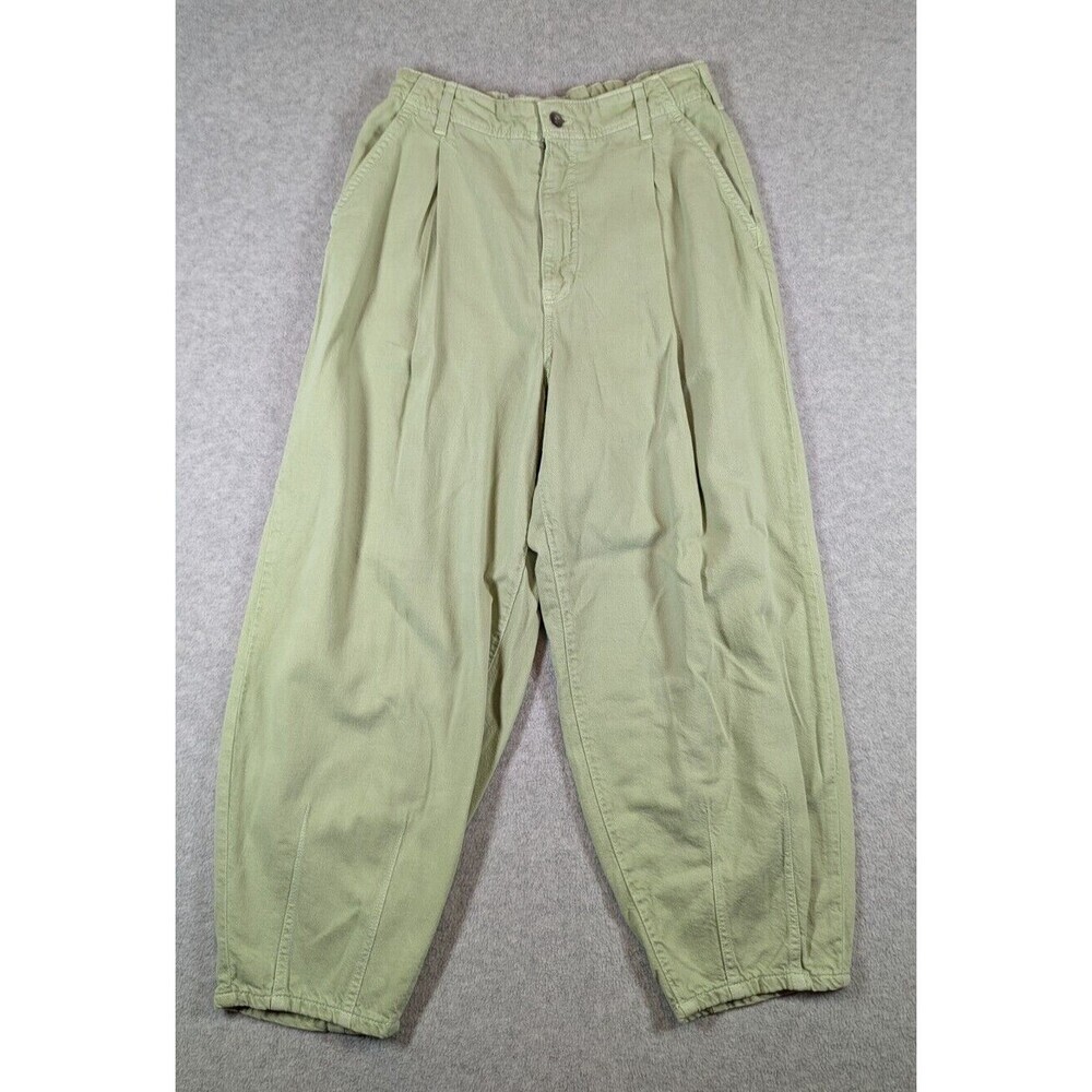 Pilcro Women Pants 27x24 The Breaker Tapered Baggy Wide Leg Barrel Pleated
